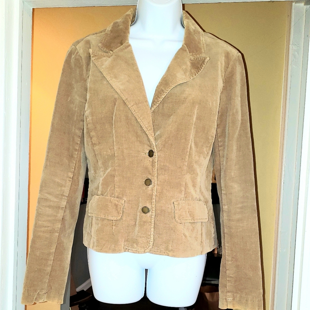 Calvin klein Women's Tan Corduroy Blazer